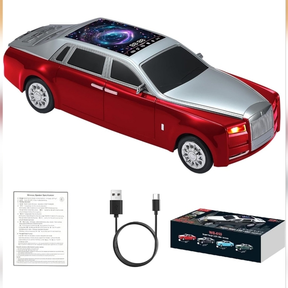 WSTER WS-610 Luxury Sedan Bluetooth Speaker - Radio - Lights Up - Picture 4 of 6